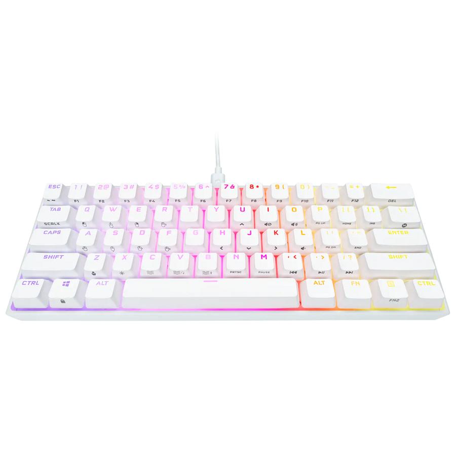 Bàn phím cơ Corsair K65 RGB Mini White Red sw