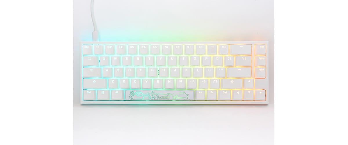 Bàn phím Ducky One 2 SF White RGB Double Shot PBT Cherry Brown Switch