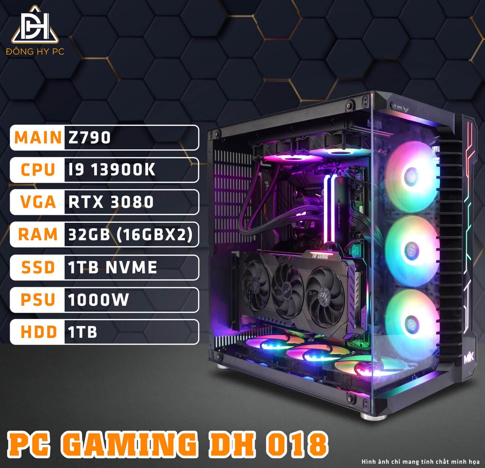 PC GAMING - DH 018 CORE I9 13900K | RAM 32GB | RTX 3080