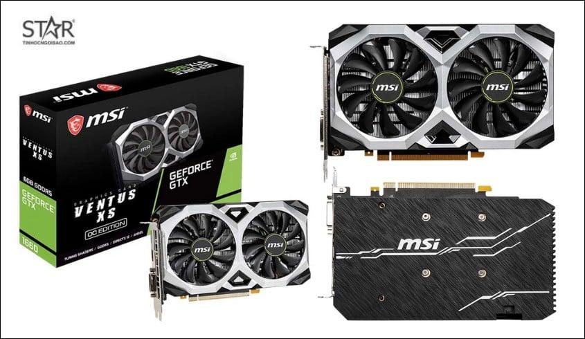 VGA MSI GTX 1660 6GB GDDR5 Ventus XS OCV1 EdiTion