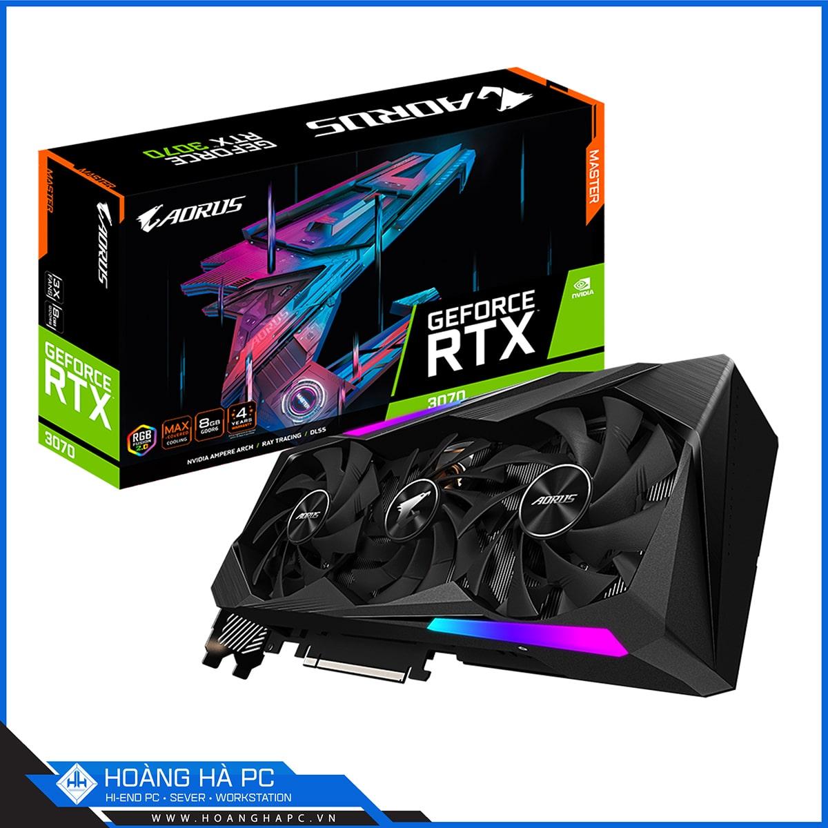 VGA Gigabyte RTX 3070 AORUS MASTER - 8GD