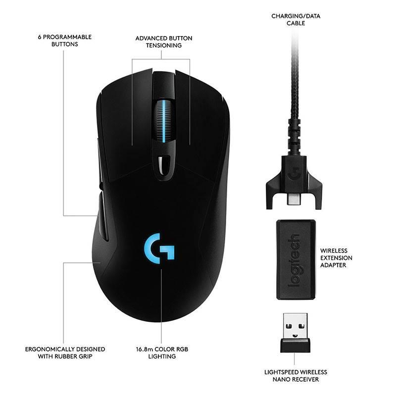 Chuột gaming Logitech G703 Lightspeed Wireless giá tốt