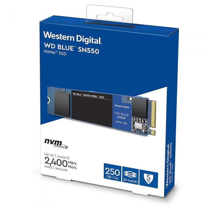 2. SSD WD BLUE SN550 250GB M.2 2280 NVMe Gen3x4 - WDS250G2B0C _songphuong.vn