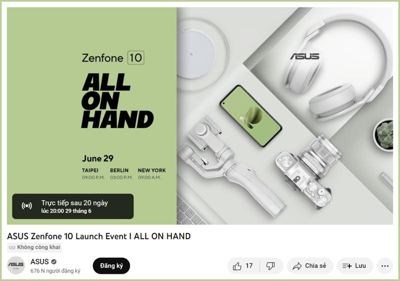 ASUS Zenfone 10 Đổi Mới: Snapdragon 8 Gen 2, Camera 50 MP, Màn Hình 144 Hz, Nhiều Màu Sắc Trẻ Trung, Giá Từ 20.5 Triệu*