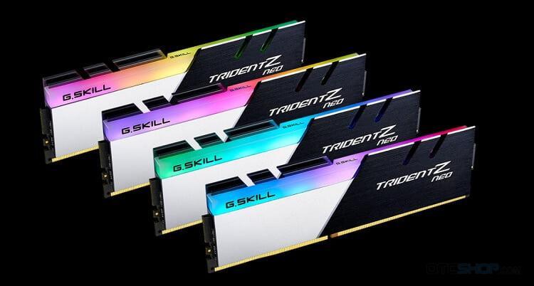 ram g skill trident z neo rgb f4 3600c18d 64gtzn 64gb 2x32gb ddr4 3600mhz qtctech