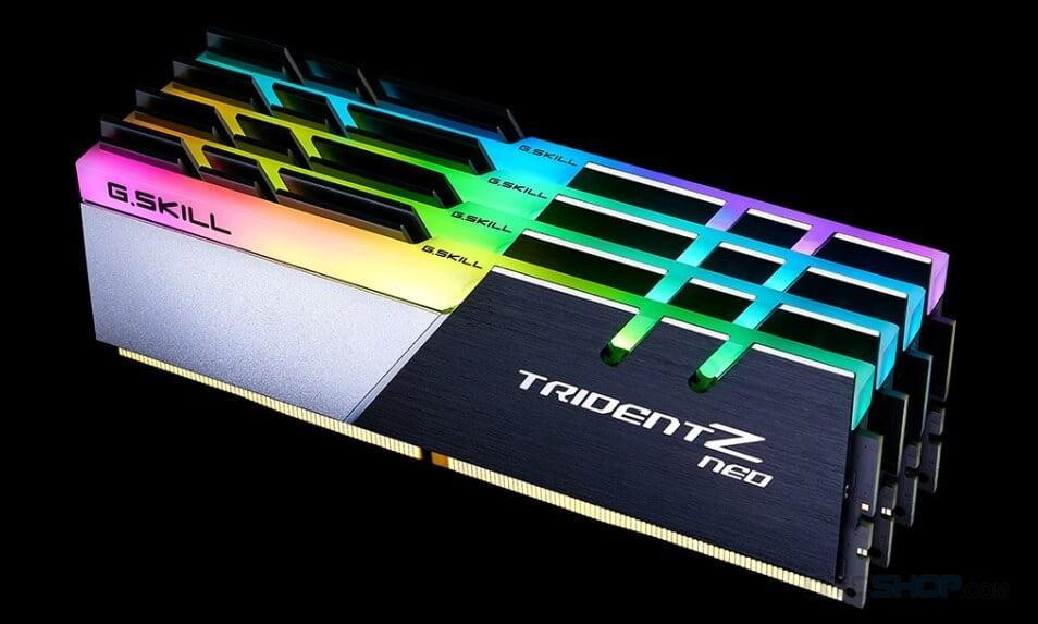 ram g skill trident z neo rgb f4 3600c18d 64gtzn 64gb 2x32gb ddr4 3600mhz qtctech 2