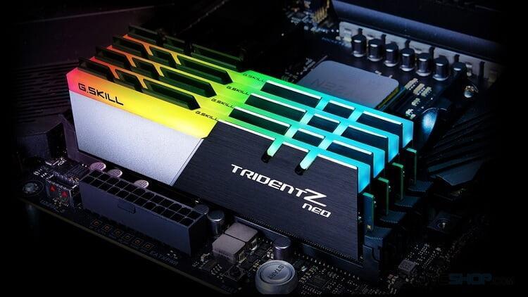 ram g skill trident z neo rgb f4 3600c18d 64gtzn 64gb 2x32gb ddr4 3600mhz qtctech 3