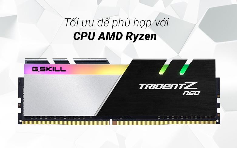 RAM G.Skill Trident Z Neo 64GB (2x32GB) DDR4 3600MHz (F4-3600C18D-64GTZN) | Tối ưu phù hợp với CPU