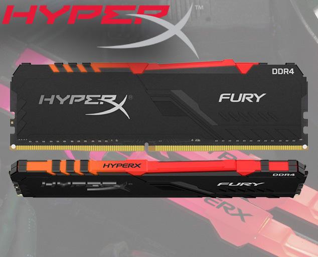 Ram PC Kingston HyperX Fury RGB 32GB 3200MHz DDR4 (2x16GB) HX432C16FB4AK2/32