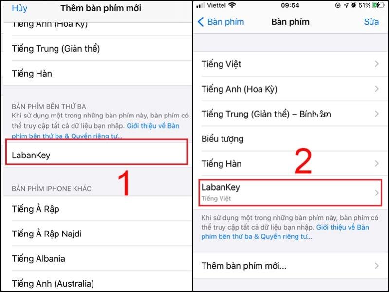 Cách thay đổi bàn phím iPhone