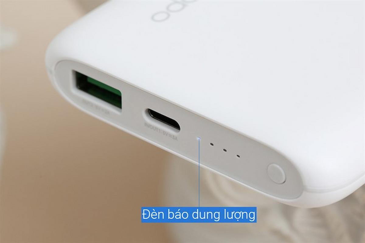 Pin Dự Phòng Hiệu OPPO PBV02 có đèn báo dung lượng