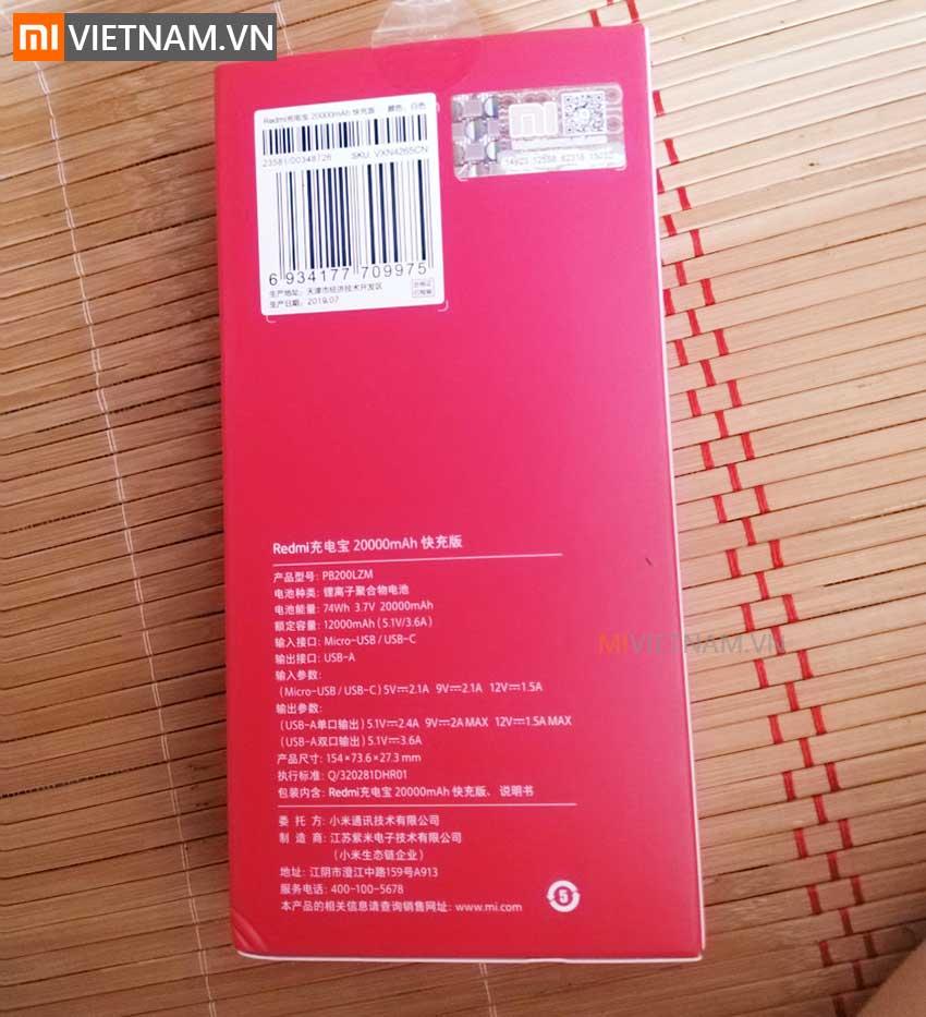 MIVIETNAM-SAC-DU-PHONG-XIAOMI-REDMI-POWERBANK-20000MAH-PB200LZM